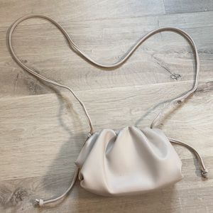 BV mini pouch dupe stone off white